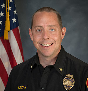 Dr. Clayton Kazan head shot in uniform